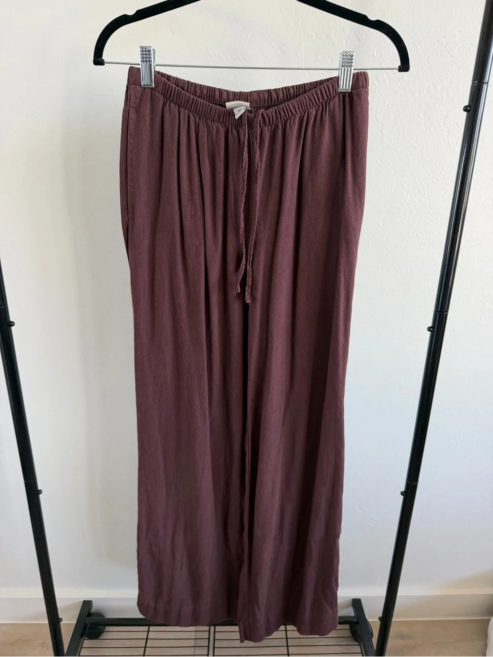 H&M - Wide-Leg Linen-Blend Pants